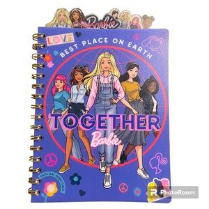 New Barbie Best Place On Earth Together Notebook Journal W/Barbie Tabs